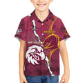 Personalised Broncos And Eagles Rugby Kid Hawaiian Shirt Sporty Version