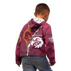 Personalised Broncos And Eagles Rugby Kid Hoodie Sporty Version