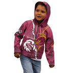 Personalised Broncos And Eagles Rugby Kid Hoodie Sporty Version