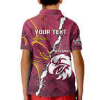 Personalised Broncos And Eagles Rugby Kid Polo Shirt Sporty Version