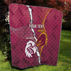 Personalised Broncos And Eagles Rugby Quilt Sporty Version