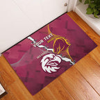 Personalised Broncos And Eagles Rugby Rubber Doormat Sporty Version