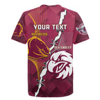 Personalised Broncos And Eagles Rugby Rugby Jersey Sporty Version
