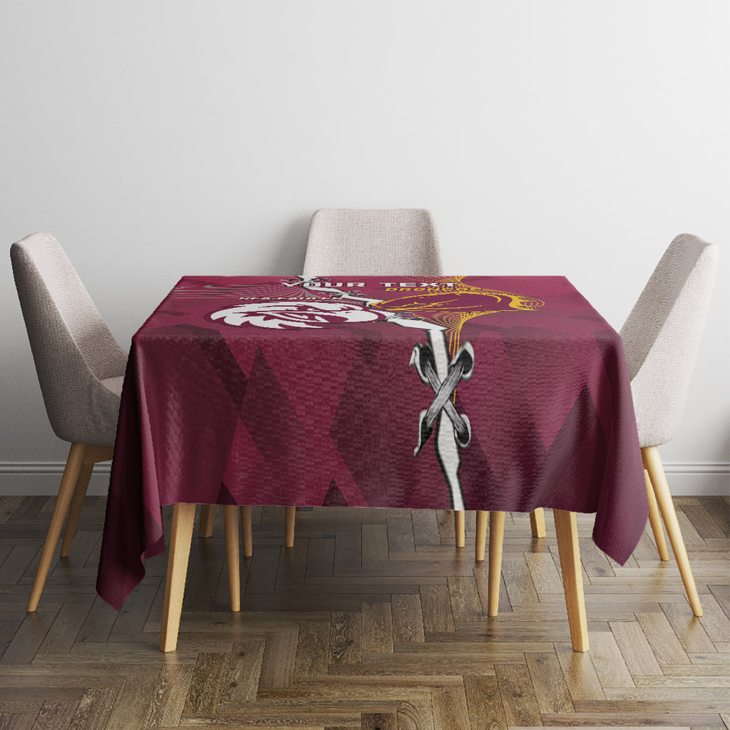 Personalised Broncos And Eagles Rugby Tablecloth Sporty Version