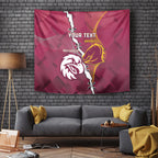 Personalised Broncos And Eagles Rugby Tapestry Sporty Version