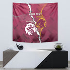 Personalised Broncos And Eagles Rugby Tapestry Sporty Version