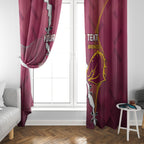 Personalised Broncos And Eagles Rugby Window Curtain Sporty Version