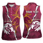 Personalised Broncos And Eagles Rugby Women Sleeveless Polo Shirt Sporty Version