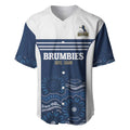 Custom Australia Brumbies Baseball Jersey Est 1995 Aboriginal Art
