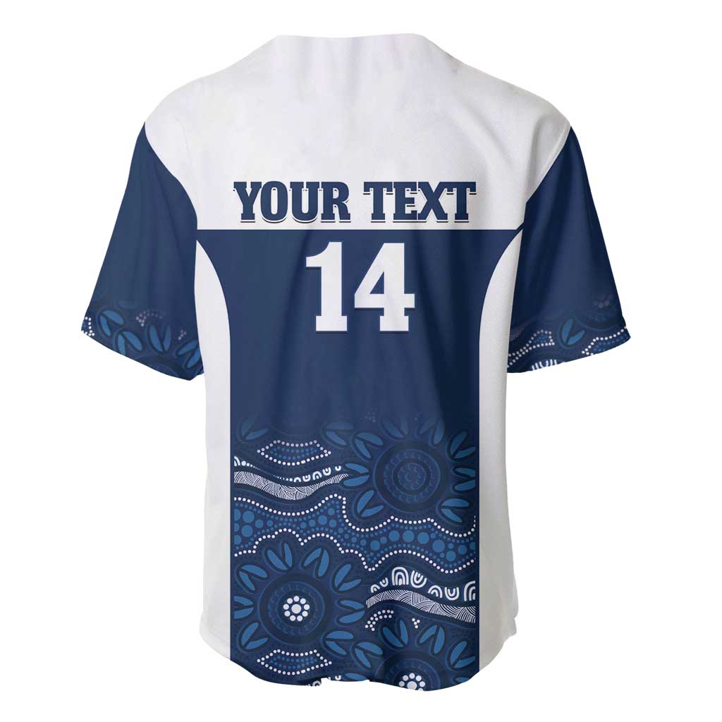 Custom Australia Brumbies Baseball Jersey Est 1995 Aboriginal Art
