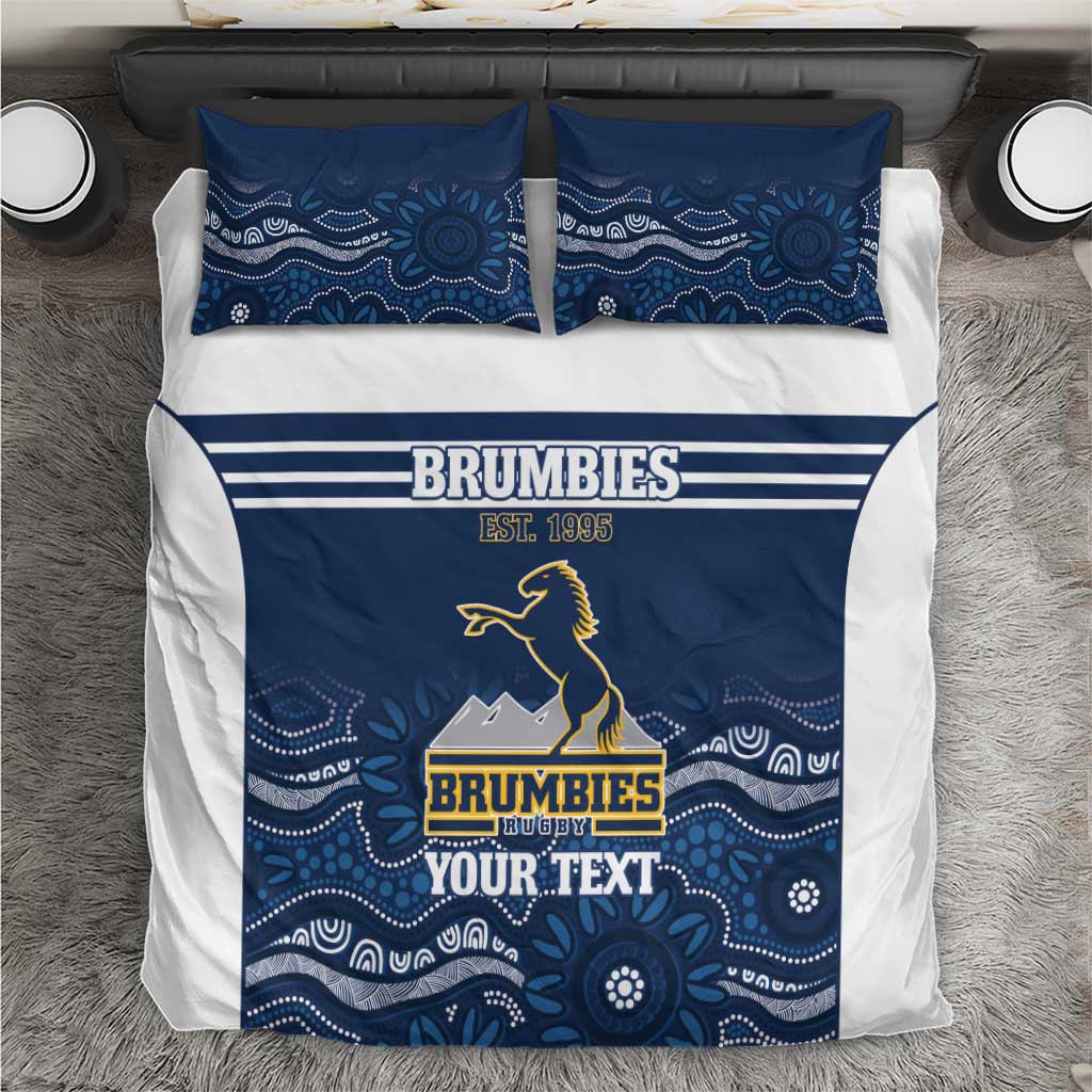 Custom Australia Brumbies Bedding Set Est 1995 Aboriginal Art