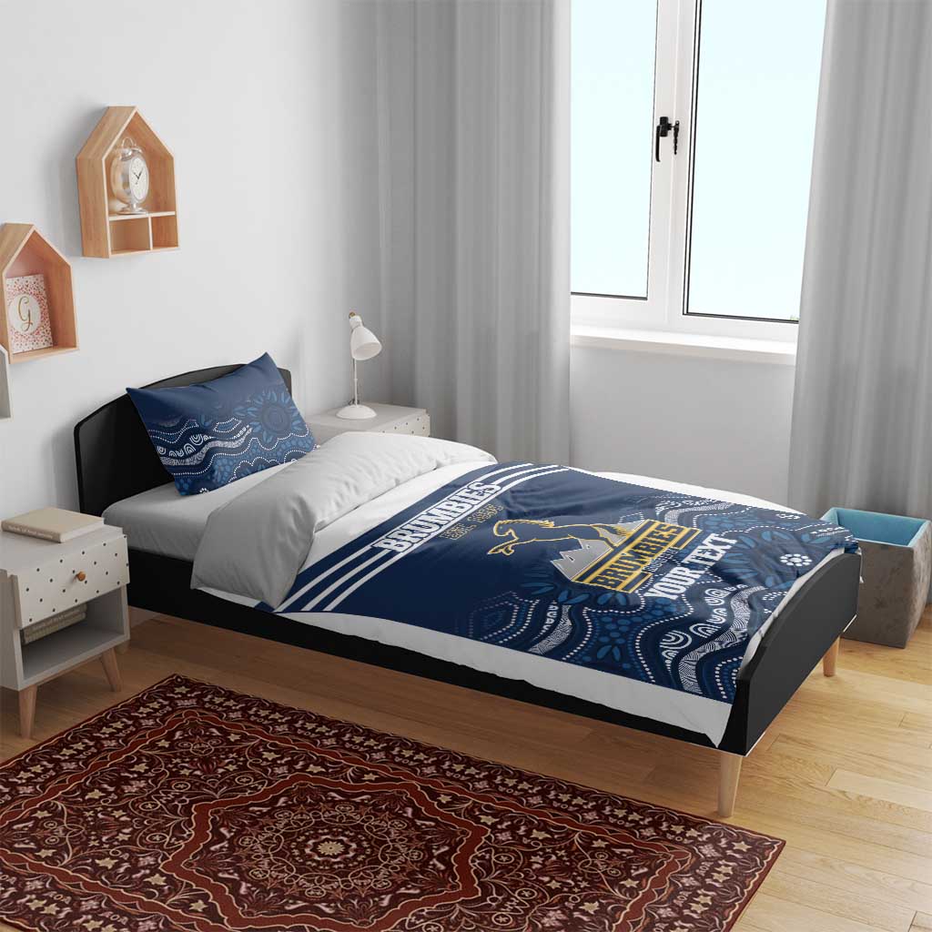 Custom Australia Brumbies Bedding Set Est 1995 Aboriginal Art