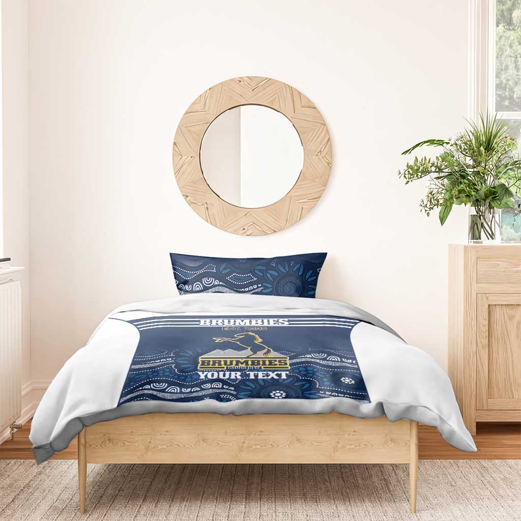 Custom Australia Brumbies Bedding Set Est 1995 Aboriginal Art