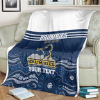 Custom Australia Brumbies Blanket Est 1995 Aboriginal Art