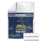 Custom Australia Brumbies Blanket Est 1995 Aboriginal Art