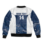 Custom Australia Brumbies Bomber Jacket Est 1995 Aboriginal Art