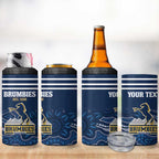 Custom Australia Brumbies 4 in 1 Can Cooler Tumbler Est 1995 Aboriginal Art