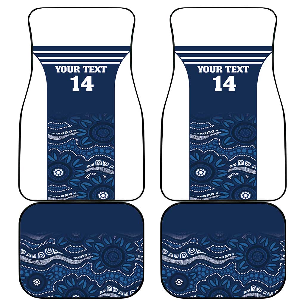 Custom Australia Brumbies Car Mats Est 1995 Aboriginal Art