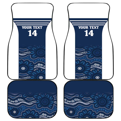 Custom Australia Brumbies Car Mats Est 1995 Aboriginal Art