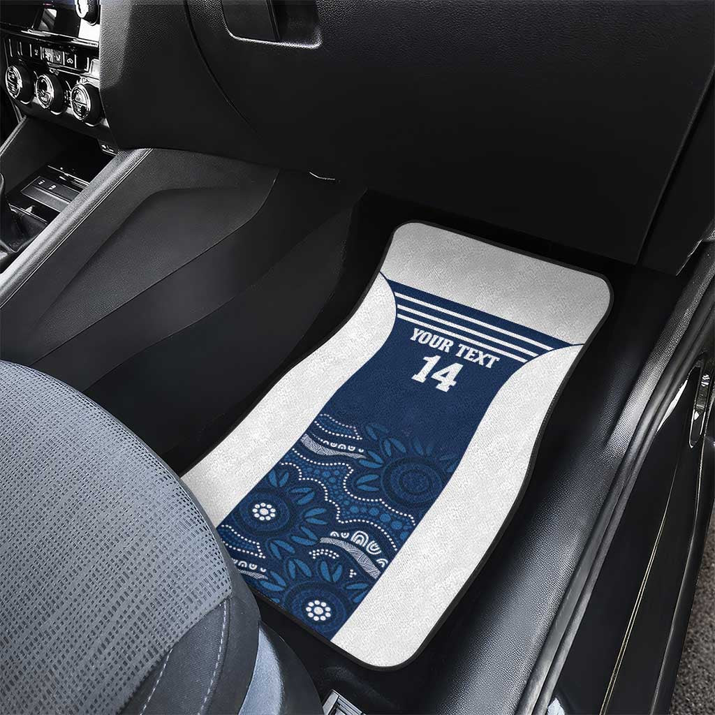 Custom Australia Brumbies Car Mats Est 1995 Aboriginal Art