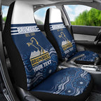 Custom Australia Brumbies Car Seat Cover Est 1995 Aboriginal Art