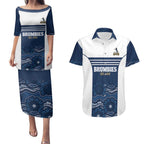 Custom Australia Brumbies Couples Matching Puletasi and Hawaiian Shirt Est 1995 Aboriginal Art