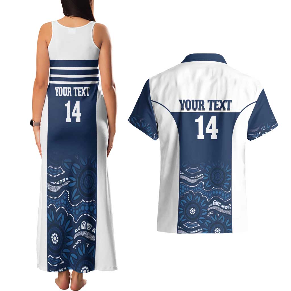 Custom Australia Brumbies Couples Matching Tank Maxi Dress and Hawaiian Shirt Est 1995 Aboriginal Art