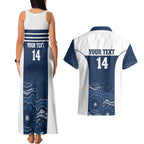 Custom Australia Brumbies Couples Matching Tank Maxi Dress and Hawaiian Shirt Est 1995 Aboriginal Art