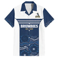 Custom Australia Brumbies Family Matching Long Sleeve Bodycon Dress and Hawaiian Shirt Est 1995 Aboriginal Art