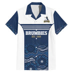 Custom Australia Brumbies Family Matching Mermaid Dress and Hawaiian Shirt Est 1995 Aboriginal Art