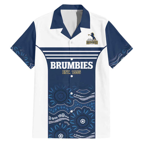 Custom Australia Brumbies Family Matching Mermaid Dress and Hawaiian Shirt Est 1995 Aboriginal Art