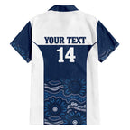 Custom Australia Brumbies Family Matching Off The Shoulder Long Sleeve Dress and Hawaiian Shirt Est 1995 Aboriginal Art