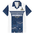 Custom Australia Brumbies Family Matching Short Sleeve Bodycon Dress and Hawaiian Shirt Est 1995 Aboriginal Art