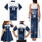 Custom Australia Brumbies Family Matching Tank Maxi Dress and Hawaiian Shirt Est 1995 Aboriginal Art