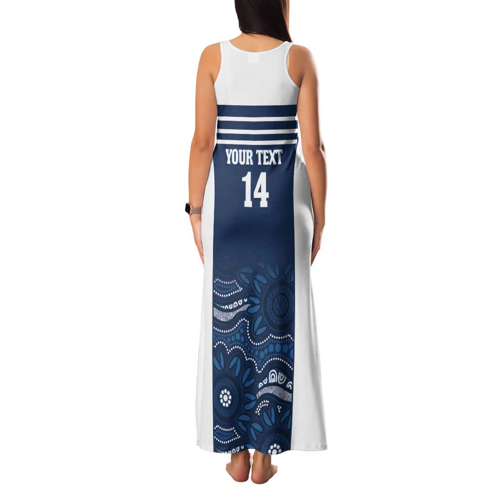 Custom Australia Brumbies Family Matching Tank Maxi Dress and Hawaiian Shirt Est 1995 Aboriginal Art