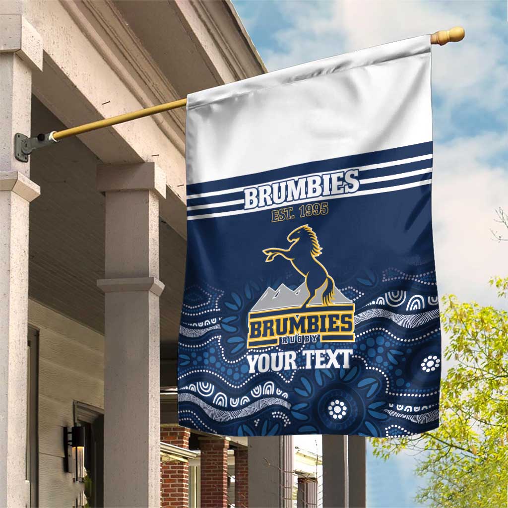 Custom Australia Brumbies Garden Flag Est 1995 Aboriginal Art