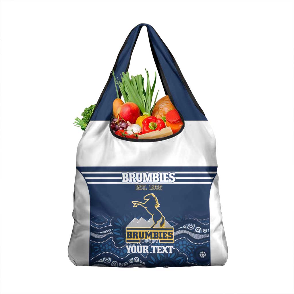 Custom Australia Brumbies Grocery Bag Est 1995 Aboriginal Art