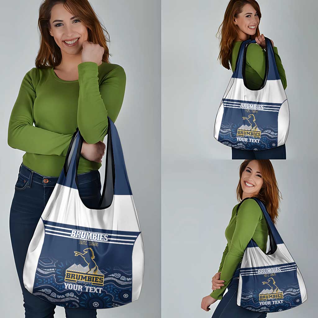Custom Australia Brumbies Grocery Bag Est 1995 Aboriginal Art