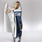 Custom Australia Brumbies Hooded Blanket Est 1995 Aboriginal Art