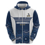 Custom Australia Brumbies Hoodie Est 1995 Aboriginal Art