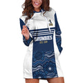 Custom Australia Brumbies Hoodie Dress Est 1995 Aboriginal Art