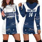 Custom Australia Brumbies Hoodie Dress Est 1995 Aboriginal Art