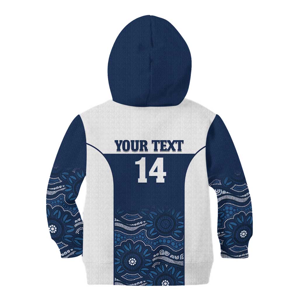 Custom Australia Brumbies Kid Hoodie Est 1995 Aboriginal Art