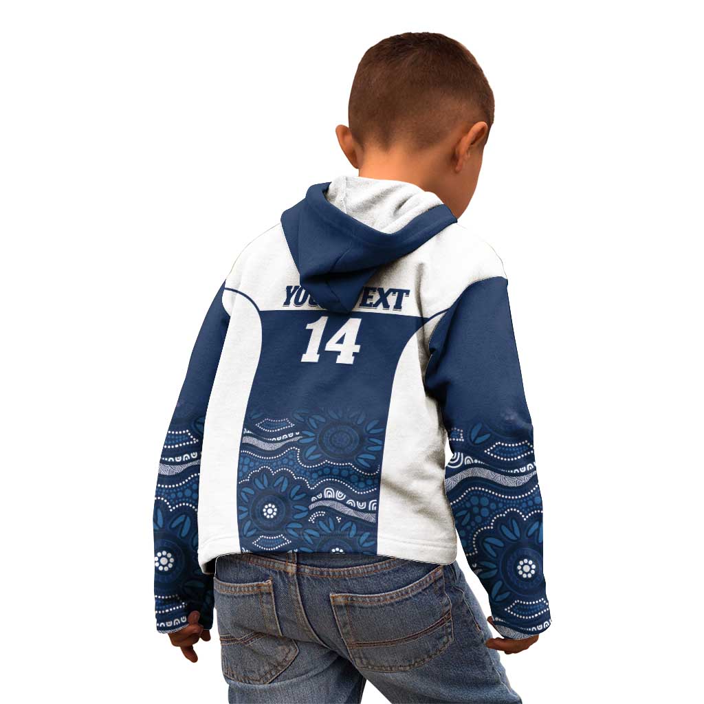 Custom Australia Brumbies Kid Hoodie Est 1995 Aboriginal Art