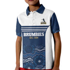 Custom Australia Brumbies Kid Polo Shirt Est 1995 Aboriginal Art