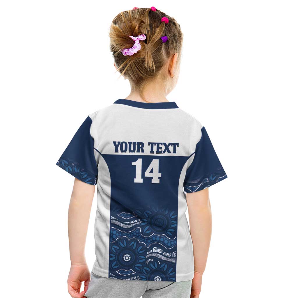 Custom Australia Brumbies Kid T Shirt Est 1995 Aboriginal Art