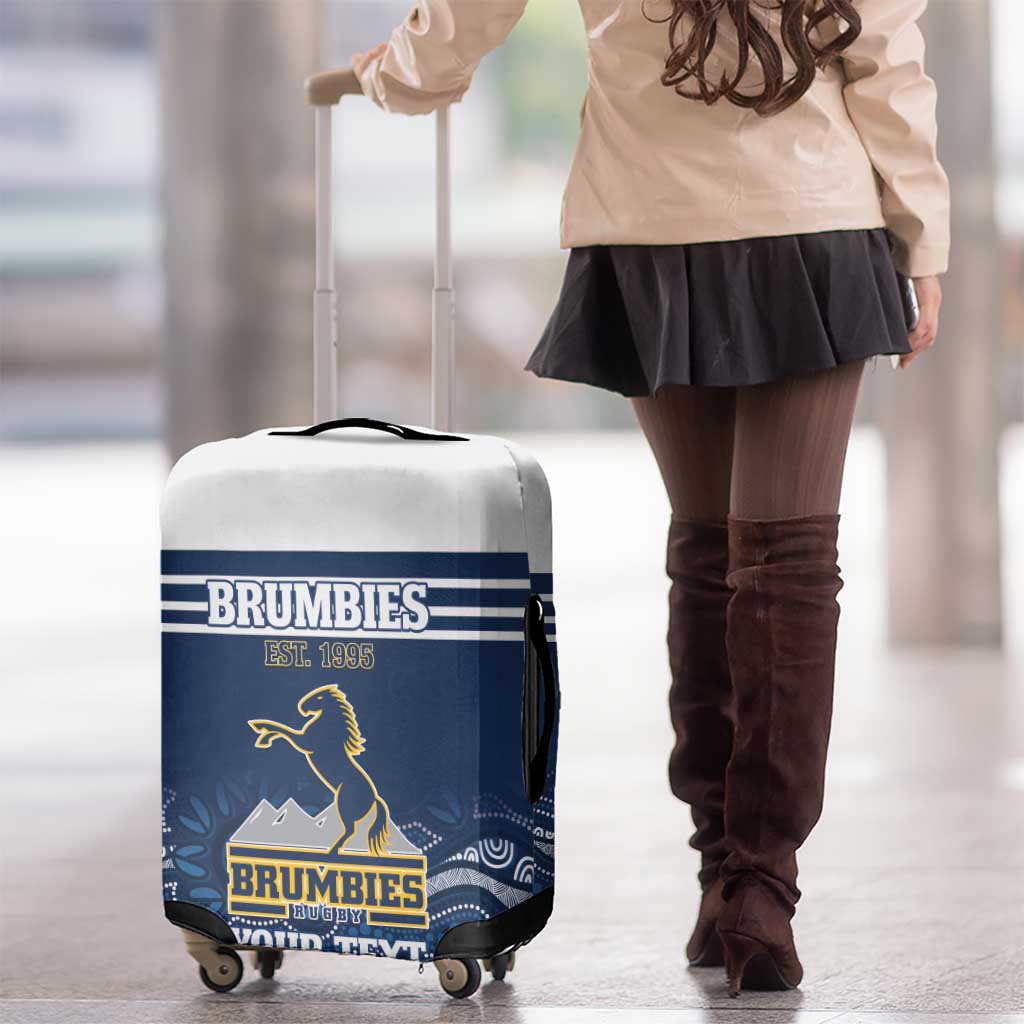 Custom Australia Brumbies Luggage Cover Est 1995 Aboriginal Art