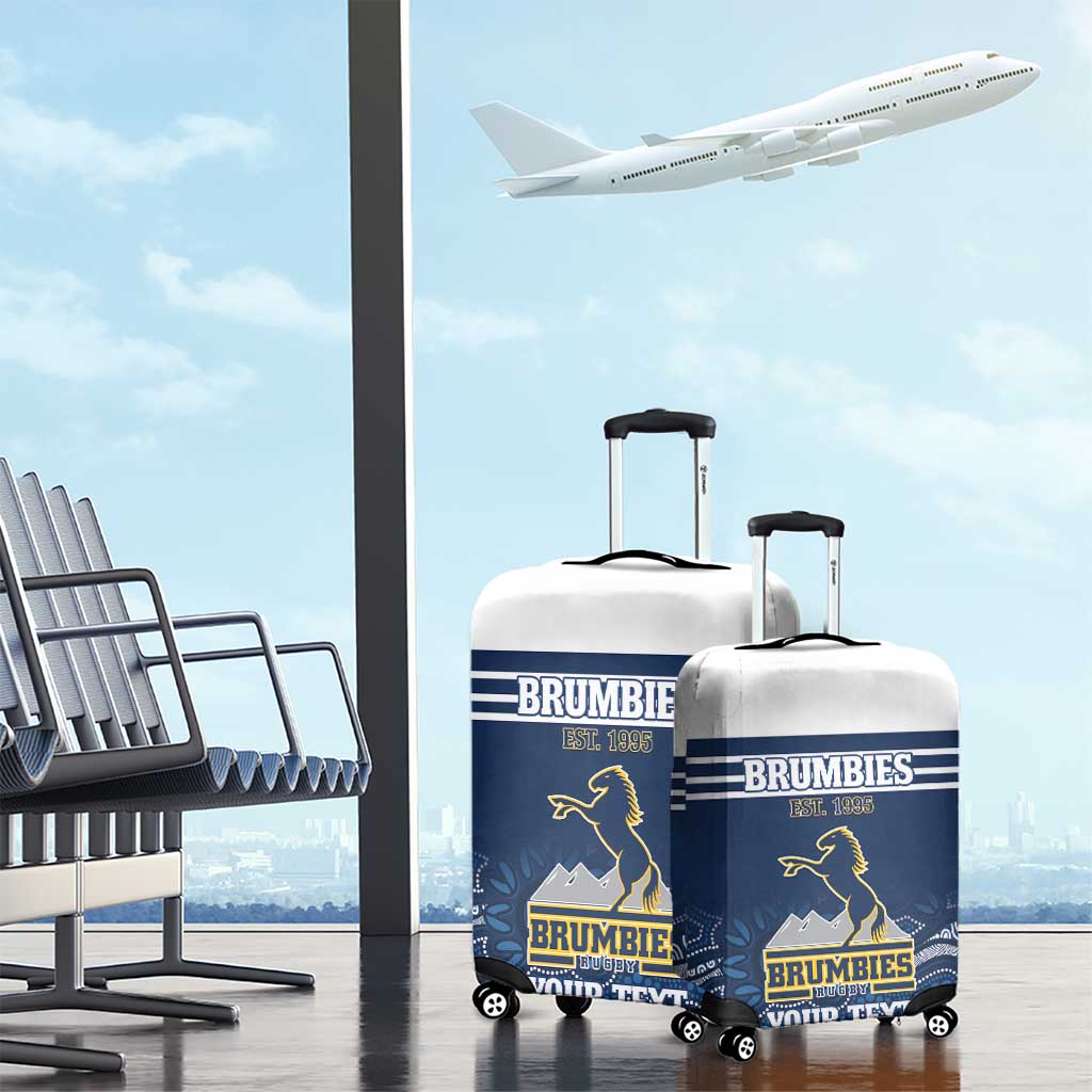 Custom Australia Brumbies Luggage Cover Est 1995 Aboriginal Art