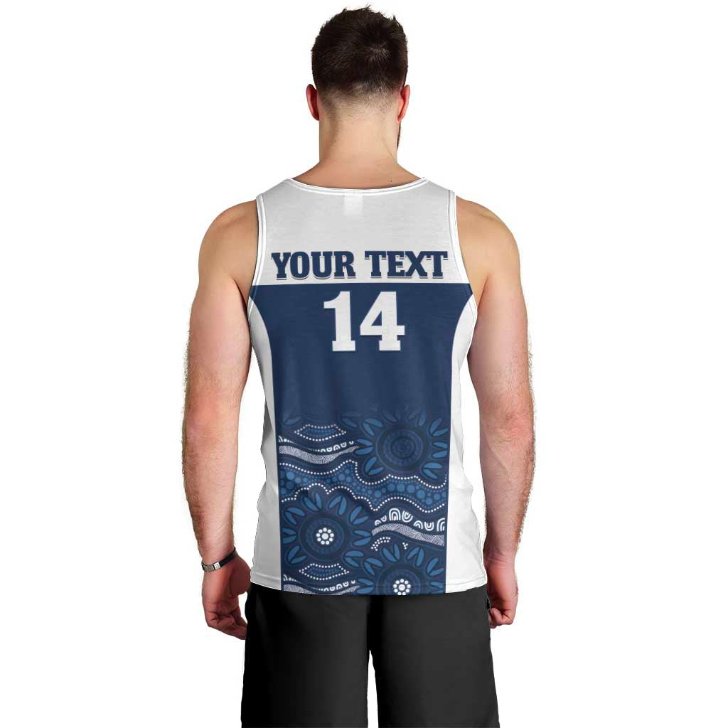 Custom Australia Brumbies Men Tank Top Est 1995 Aboriginal Art
