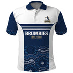 Custom Australia Brumbies Polo Shirt Est 1995 Aboriginal Art